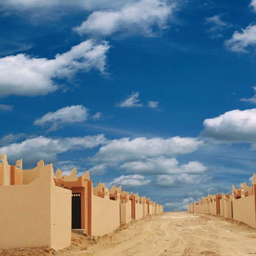 Строительство домов в ливийской провинции западная гор